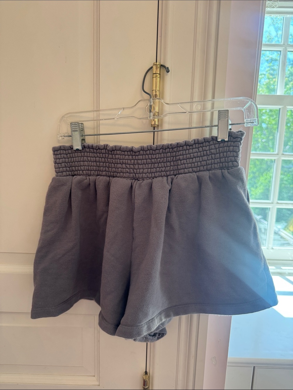 Smocked Waist Gray Women’s Skort